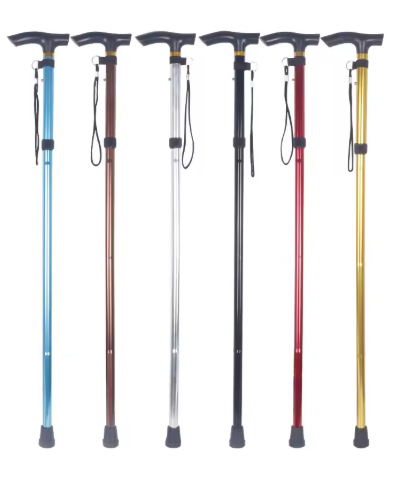 Folding Walking Cane, Lightweight Aluminum Walking Stick with Handle