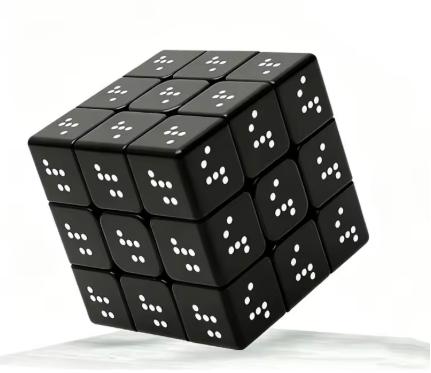 Braille 3x3x3 Speed Cube IQ Reasoning Games Puzzles Difficulty Brain Teaser Mind Challenges Educational Toys For Adults