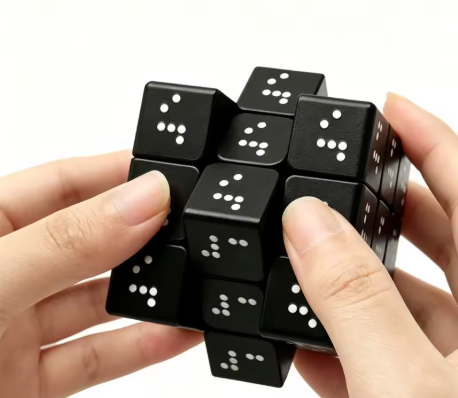 Braille 3x3x3 Speed Cube IQ Reasoning Games Puzzles Difficulty Brain Teaser Mind Challenges Educational Toys For Adults thumbnail 2